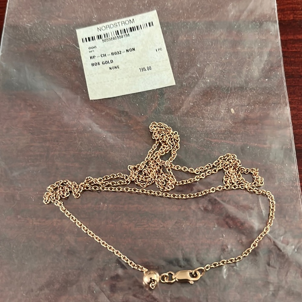 Monica Vinader Rose gold chain